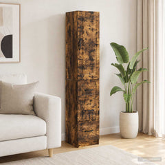 vidaXL Cabinet Set 2 pcs 33 x 34.5 x 87 cm Engineered Wood Smoked Oak 1