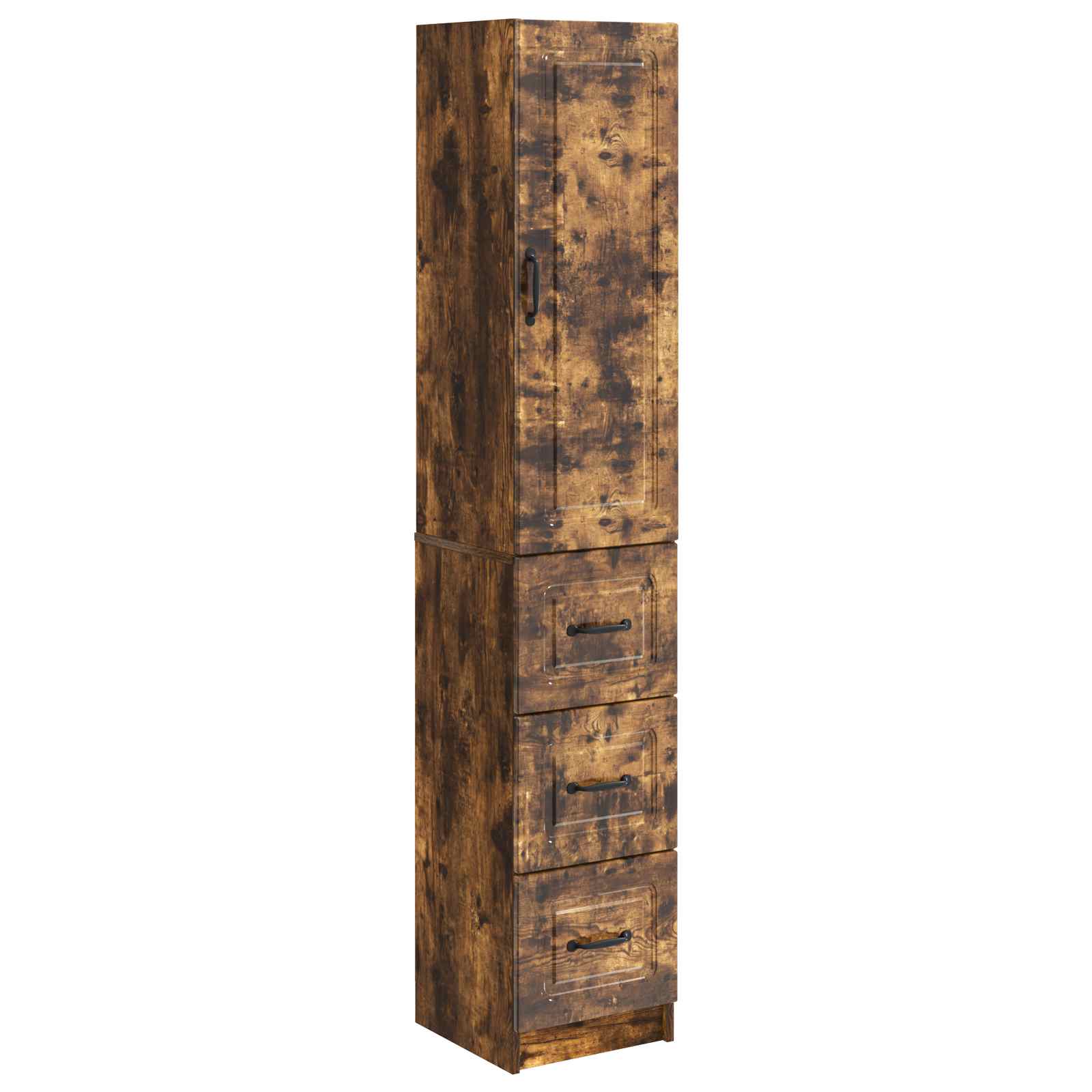 vidaXL Cabinet Set 2 pcs 33 x 34.5 x 87 cm Engineered Wood Smoked Oak 2