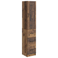 vidaXL Cabinet Set 2 pcs 33 x 34.5 x 87 cm Engineered Wood Old Wood 2