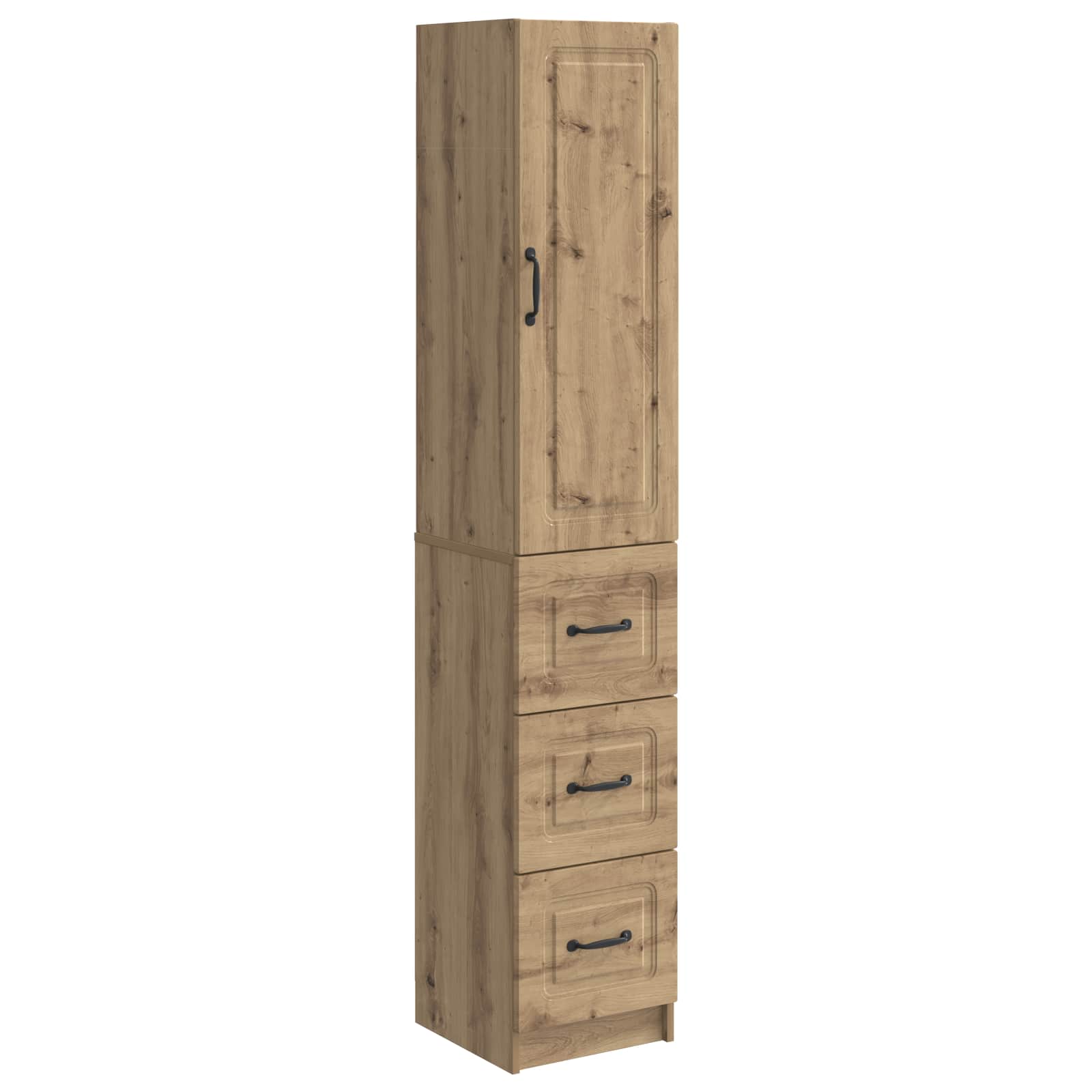 vidaXL Cabinet Set 2 pcs 33 x 34.5 x 87 cm Engineered Wood Artisan Oak 2