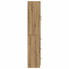 vidaXL Cabinet Set 2 pcs 33 x 34.5 x 87 cm Engineered Wood Artisan Oak 6
