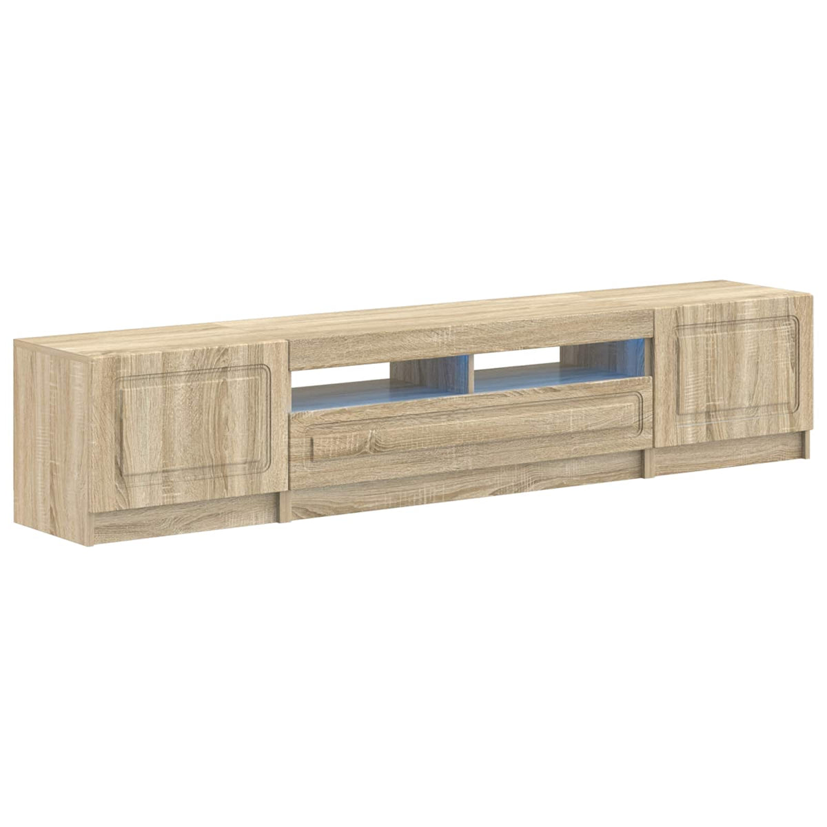 LED TV Cabinet UTRECHT 3 pcs Engineered Wood Sonoma oak 100 cm