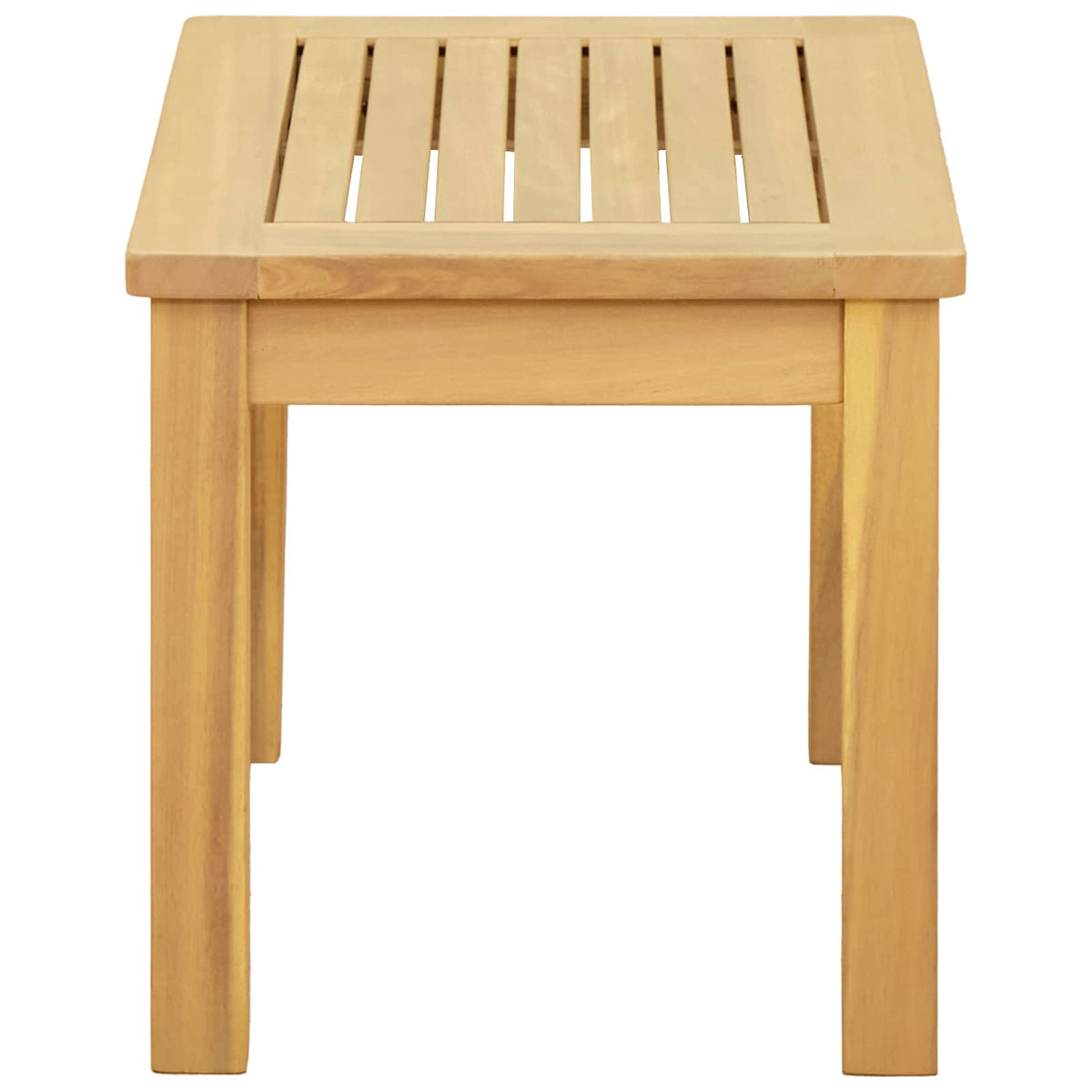 Coffee Table Solid Acacia Wood Light Acacia 50 cm 36 cm 35 cm