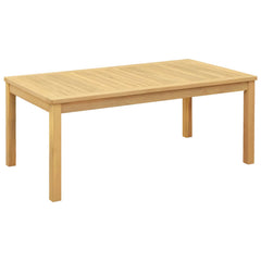Coffee Table Solid Acacia Wood Light Acacia 110 cm 45 cm 60 cm