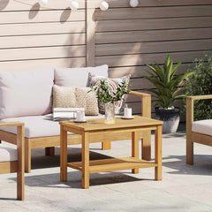 vidaXL Side Table Oil Natural Solid Acacia Wood