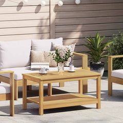 vidaXL Side Table Oil Natural Solid Acacia Wood