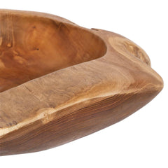 vidaXL Fruit Bowl JEPARA Ø 50 cm Solid Teak Wood Round Teak Brown 5