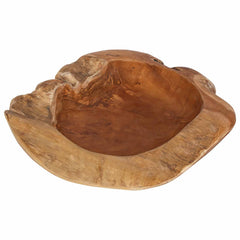 vidaXL Fruit Bowl JEPARA Ø 50 cm Solid Teak Wood Round Teak Brown 1