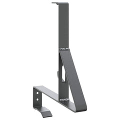 vidaXL Snow Guard Support 6 pcs Anthracite 29.5 x 3 x 34.5 cm Steel 4