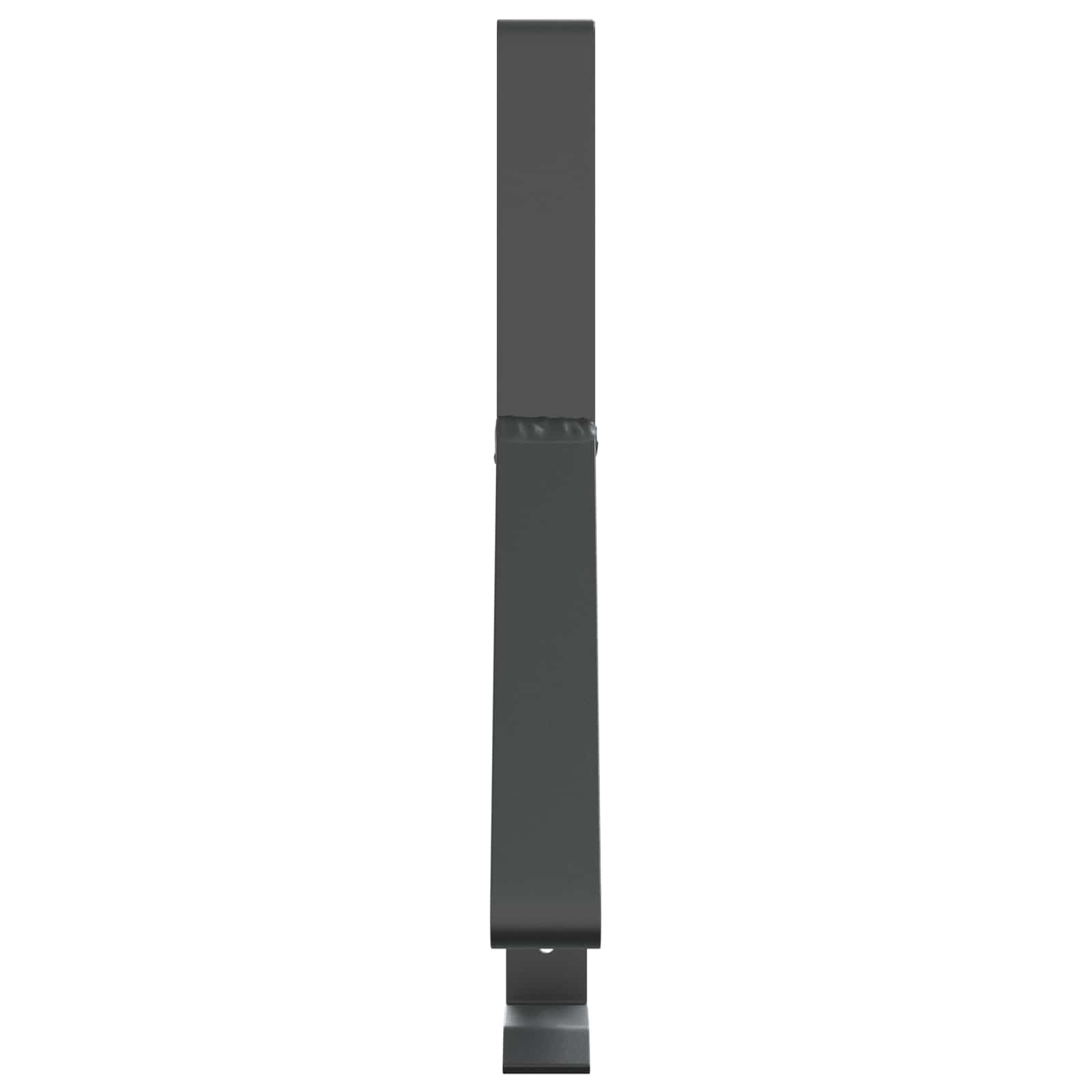 vidaXL Snow Guard Support 6 pcs Anthracite 29.5 x 3 x 34.5 cm Steel 5