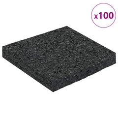 vidaXL Rubber Granulate Patio Pad Black 9 x 9 x 1 cm Rubber 3