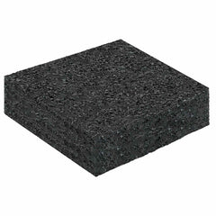 vidaXL Rubber Granulate Patio Pad Black 9 x 9 x 2 cm Rubber 2