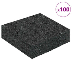 vidaXL Rubber Granulate Patio Pad Black 9 x 9 x 2 cm Rubber 3