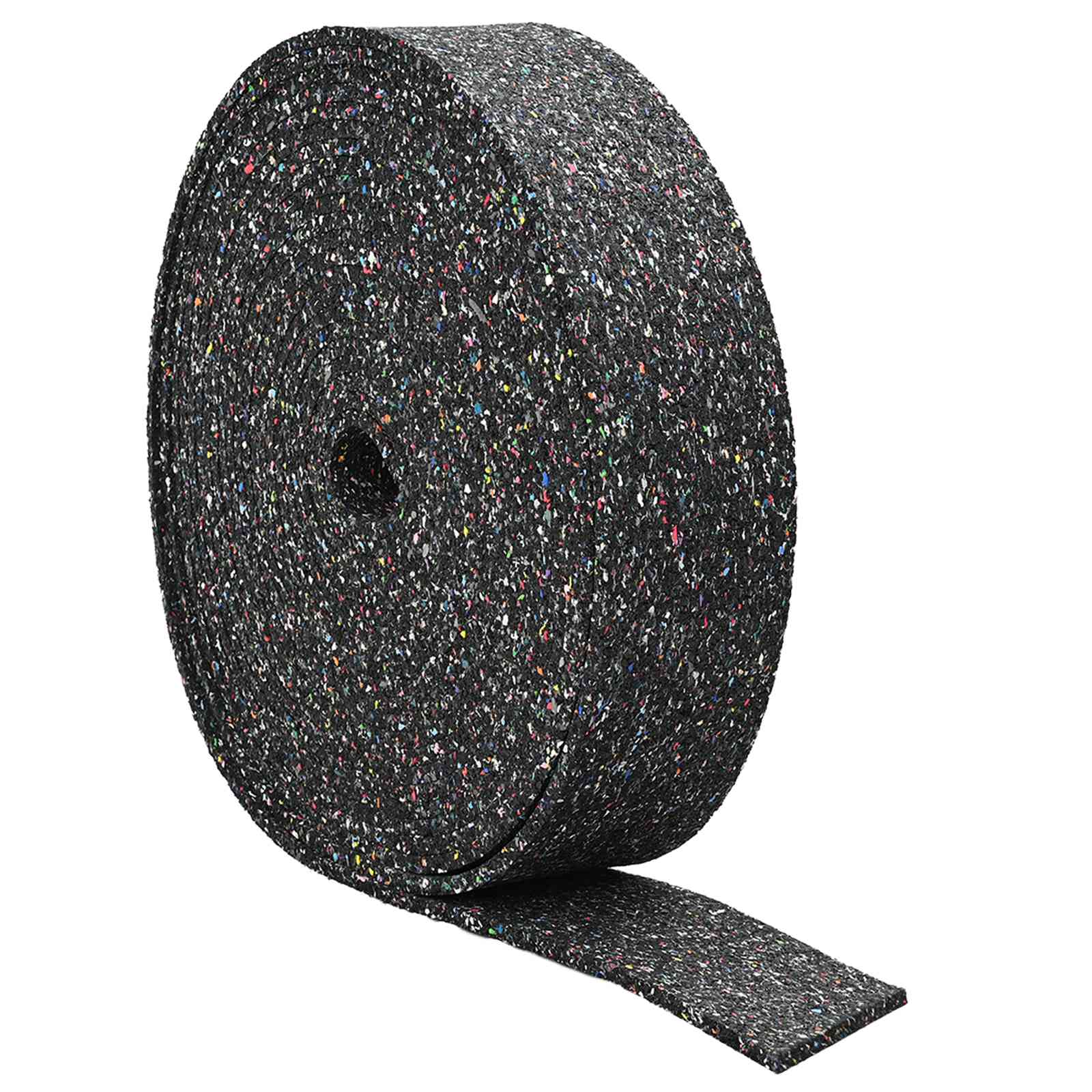 vidaXL Rubber Granulate Roll Black 2000 x 10 x 1 cm Rubber 2