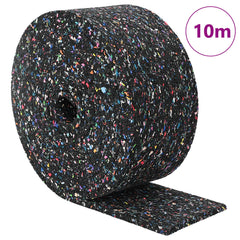 vidaXL Rubber Granulate Roll Black 1000 x 12 x 0.8 cm Rubber 3