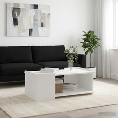 vidaXL Coffee Table White 90 x 50 x 33 cm Engineered Wood 1