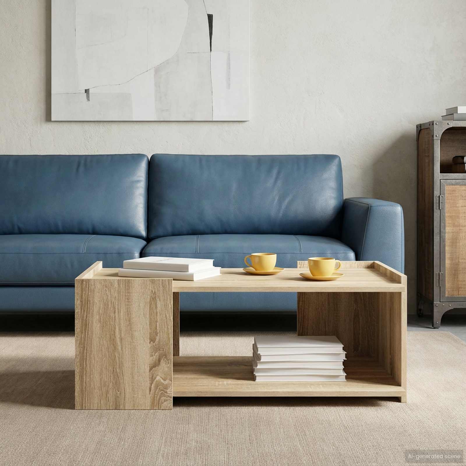 vidaXL Coffee Table Sonoma Oak 90 x 50 x 33 cm Engineered Wood 4