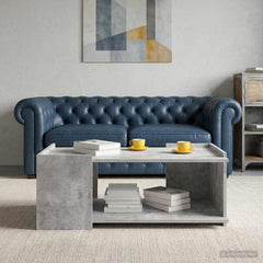 vidaXL Coffee Table Concrete Grey 90 x 50 x 33 cm Engineered Wood 1