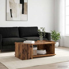 vidaXL Coffee Table Old Wood 90 x 50 x 33 cm Engineered Wood 4