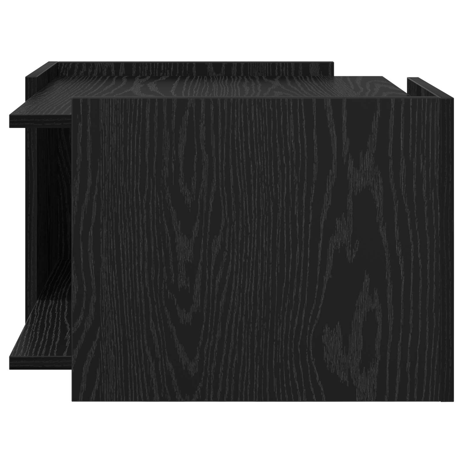 vidaXL Coffee Table Black Oak 50.5 x 50 x 33 cm Engineered Wood 6