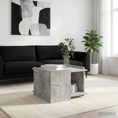 vidaXL Coffee Table Concrete Grey 50.5 x 50 x 33 cm Engineered Wood 1