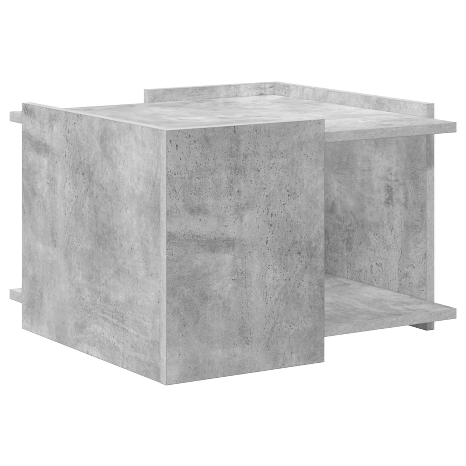 vidaXL Coffee Table Concrete Grey 50.5 x 50 x 33 cm Engineered Wood 2
