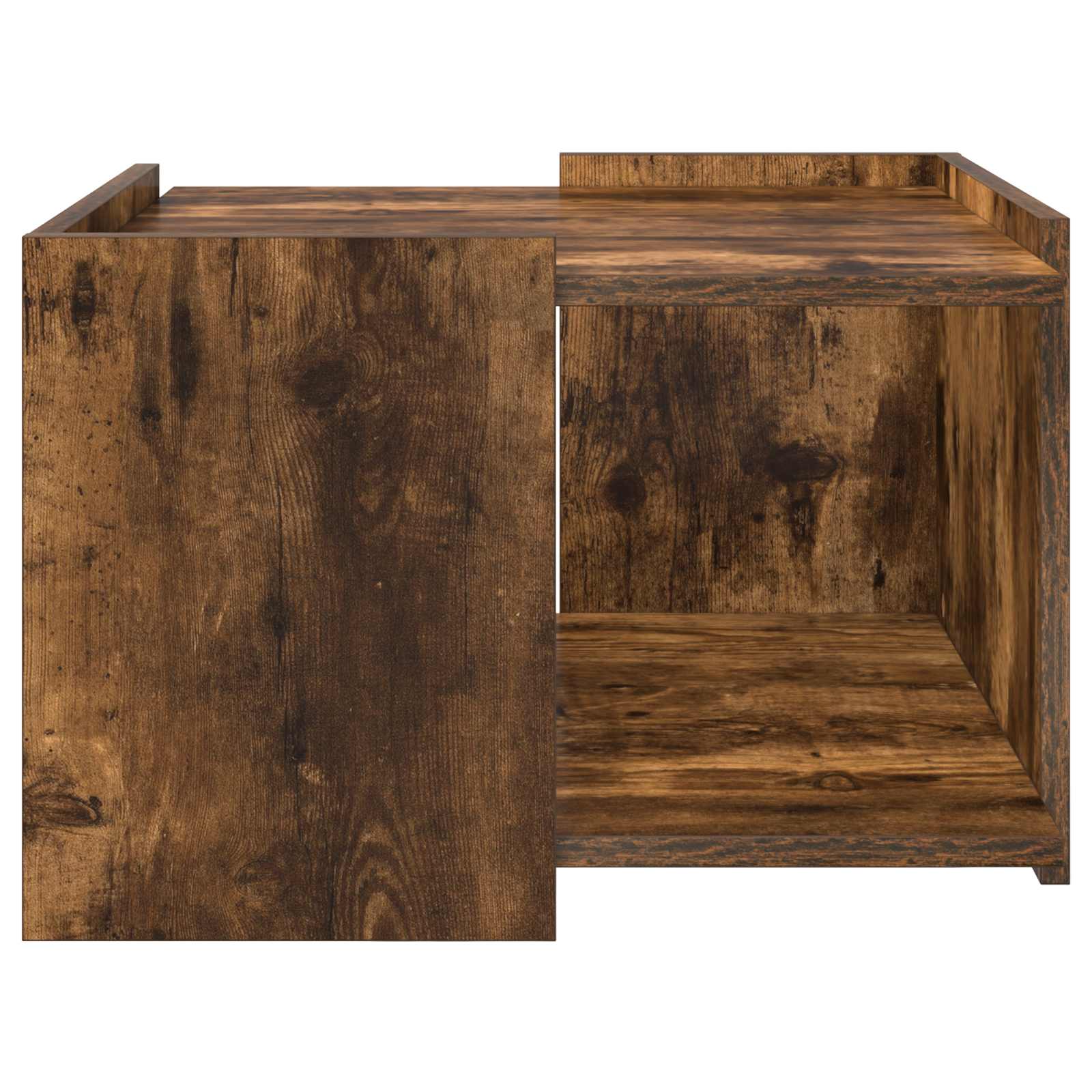 vidaXL Coffee Table Smoked Oak 50.5 x 50 x 33 cm Engineered Wood 5