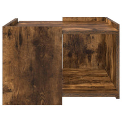 vidaXL Coffee Table Smoked Oak 50.5 x 50 x 33 cm Engineered Wood 5