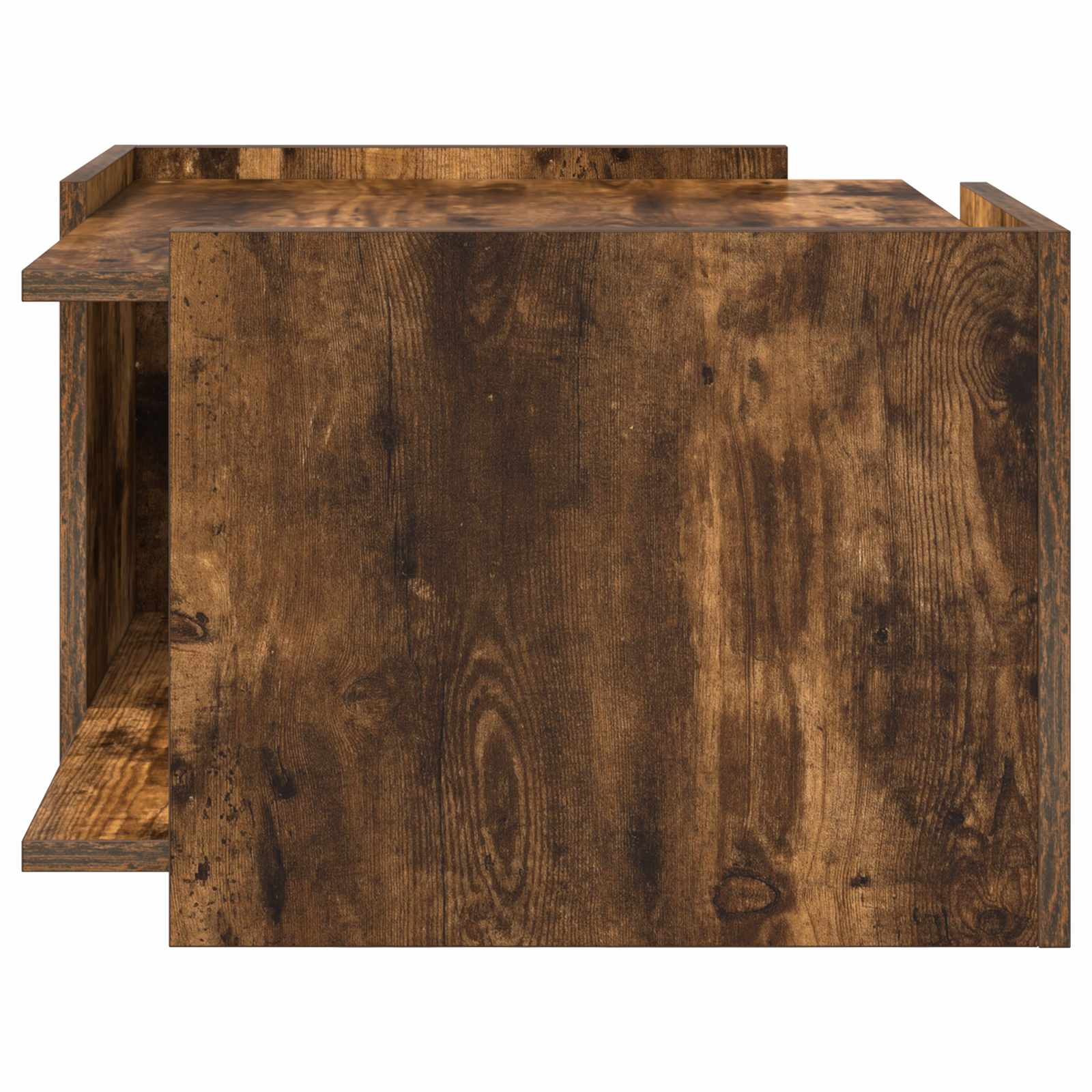 vidaXL Coffee Table Smoked Oak 50.5 x 50 x 33 cm Engineered Wood 6
