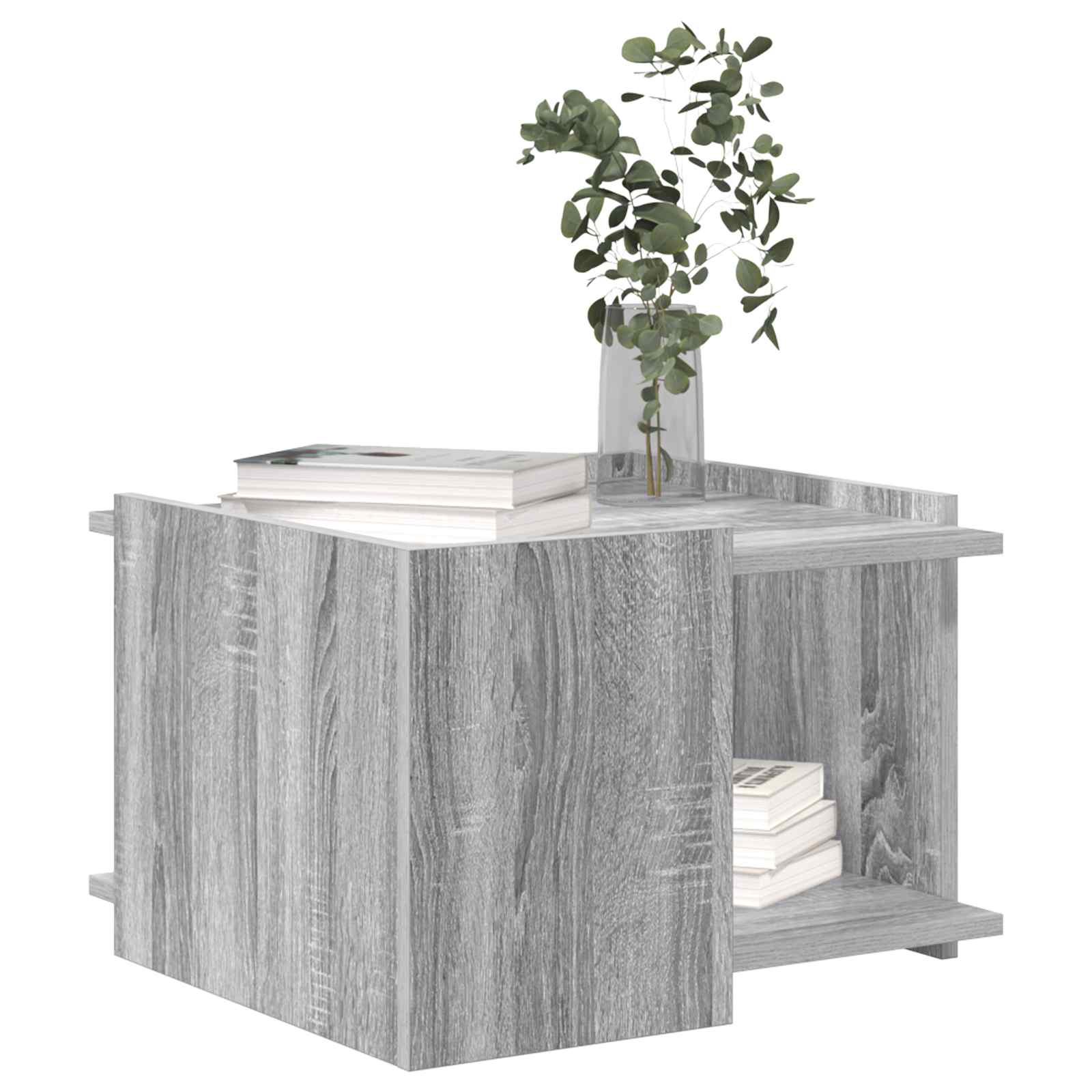 vidaXL Coffee Table Grey Sonoma 50.5 x 50 x 33 cm Engineered Wood 3