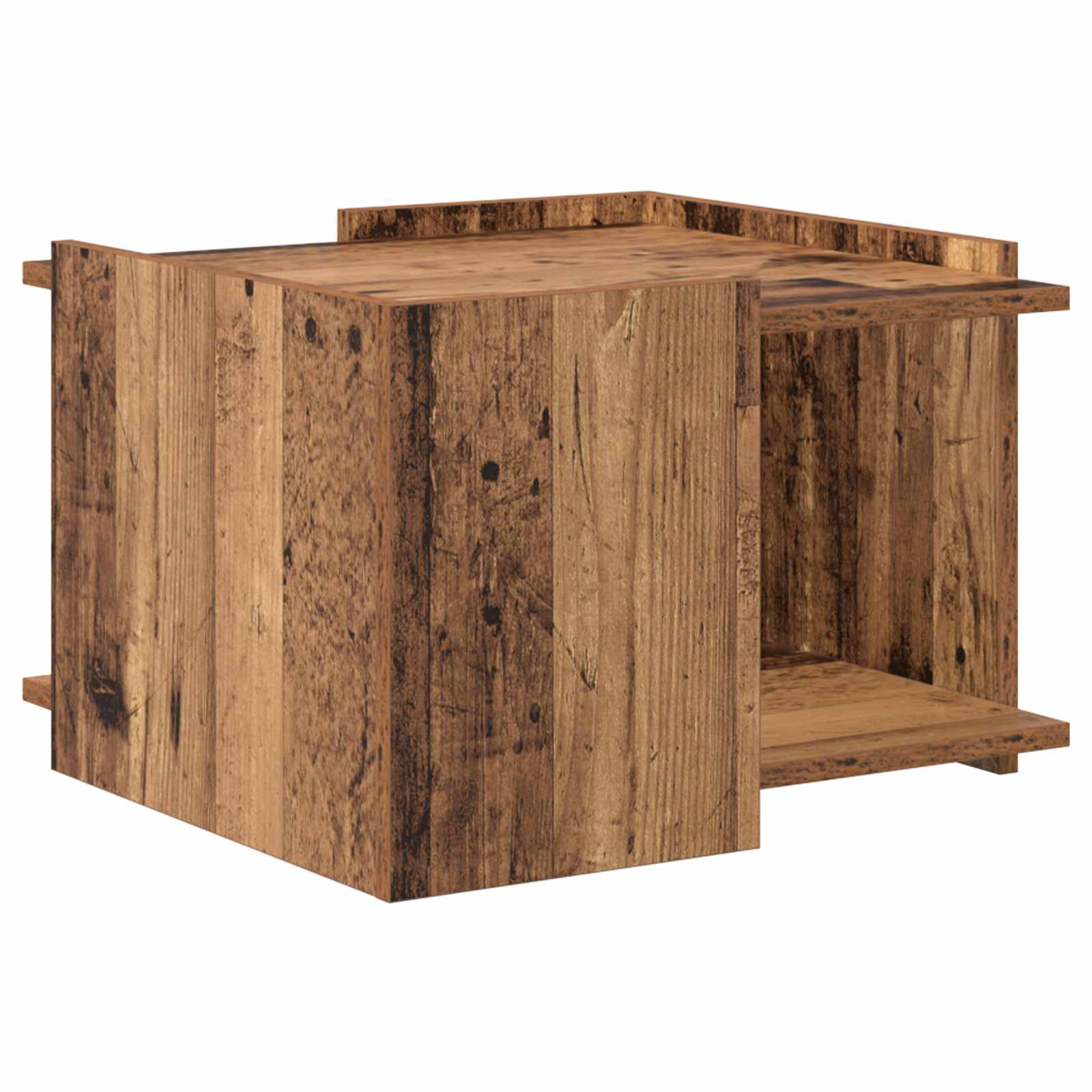 vidaXL Coffee Table Old Wood 50.5 x 50 x 33 cm Engineered Wood 2