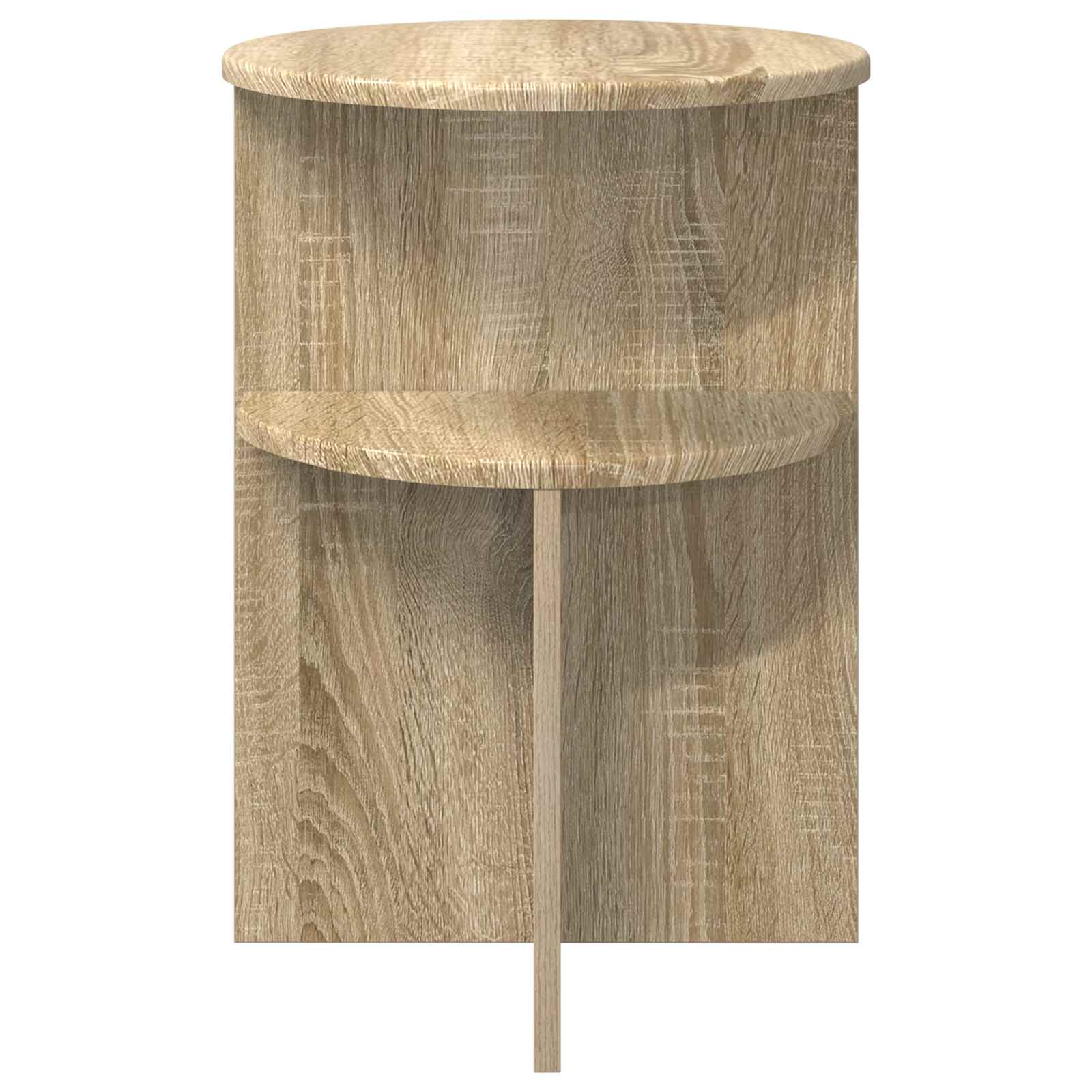 vidaXL Side Table Sonoma Oak Ø 39.5 x 55 cm Engineered Wood 5