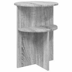 vidaXL Side Table Grey Sonoma Ø 39.5 x 55 cm Engineered Wood 2