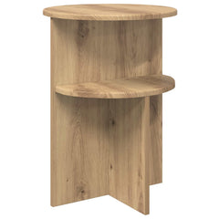 vidaXL Side Table Artisan Oak Ø 39.5 x 55 cm Engineered Wood 2