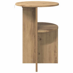 vidaXL Side Table Artisan Oak Ø 39.5 x 55 cm Engineered Wood 6