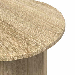 vidaXL Side Table Set 2 pcs Sonoma Oak Ø 45 x 35 cm Engineered Wood 6