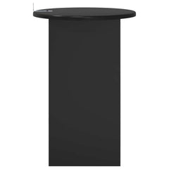vidaXL Side Table Black Oak Ø 39.5 x 55 cm Engineered Wood 6