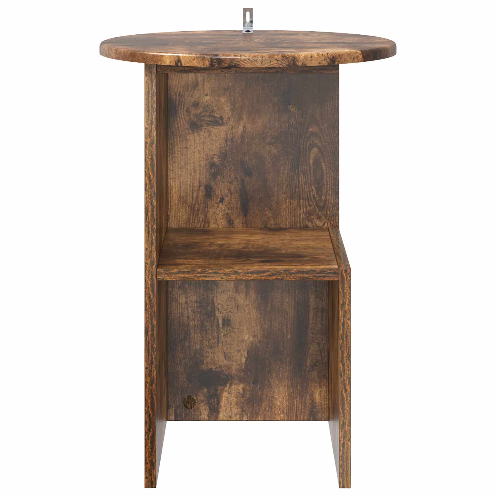 vidaXL Side Table Smoked Oak Ø 39.5 x 55 cm Engineered Wood 5