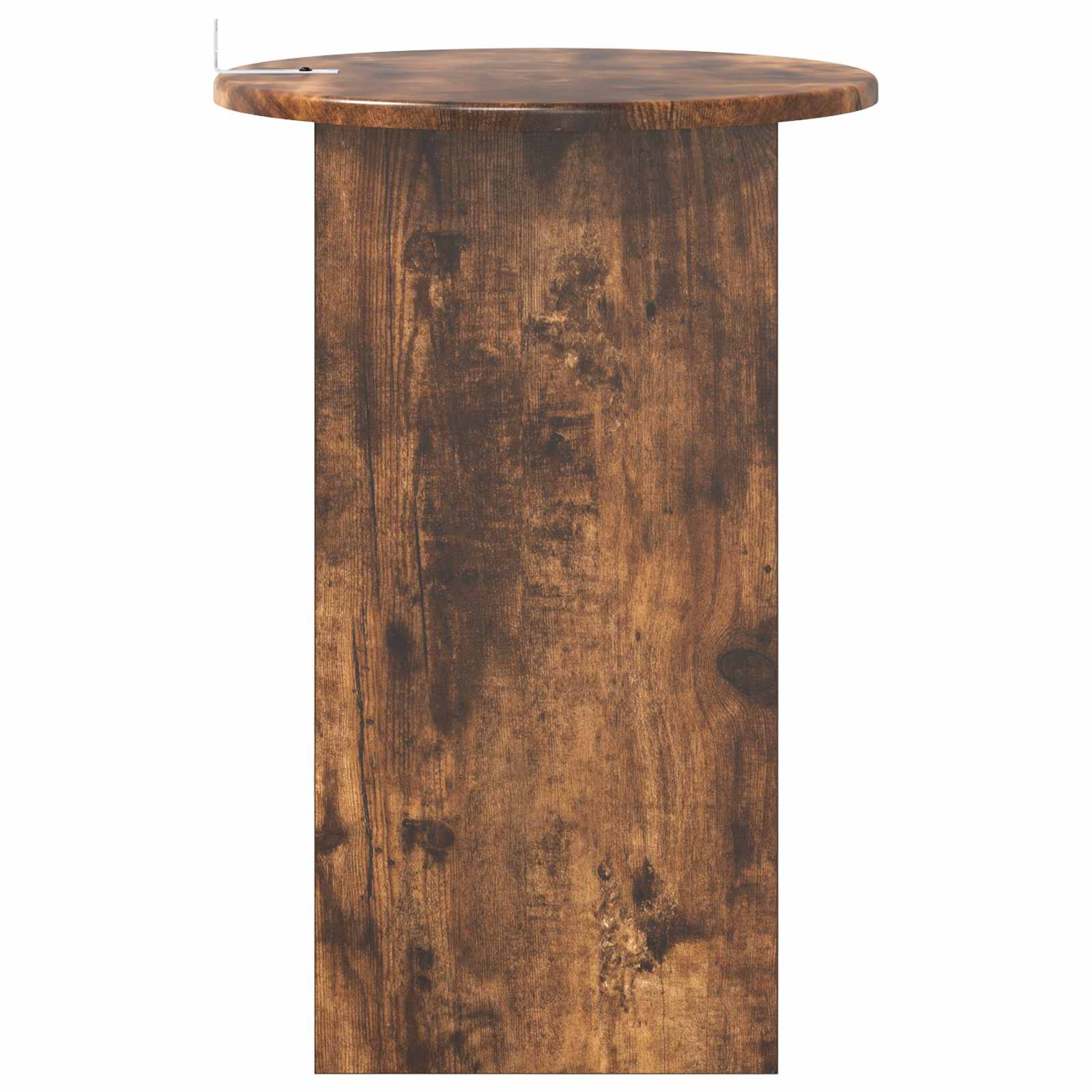 vidaXL Side Table Smoked Oak Ø 39.5 x 55 cm Engineered Wood 6