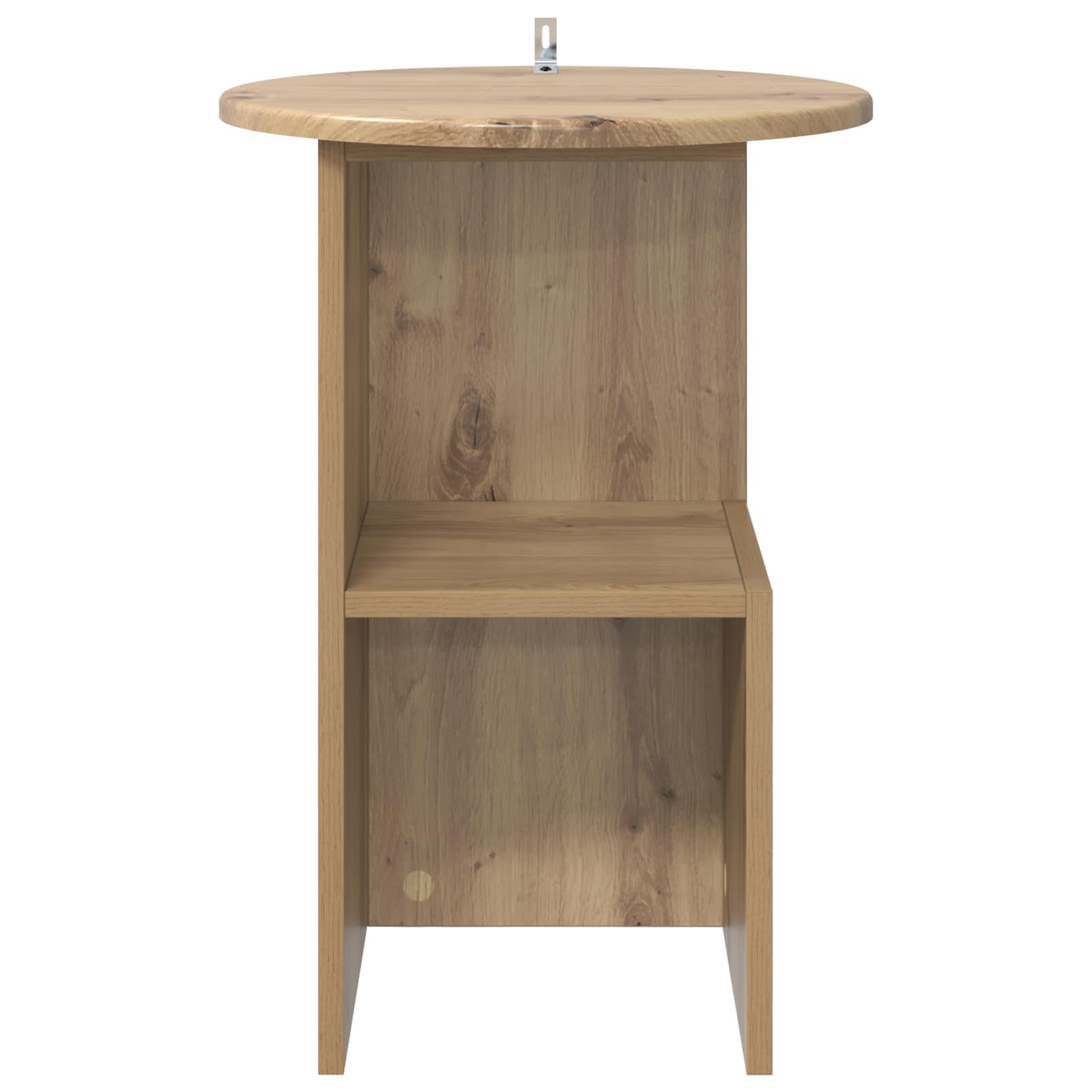 vidaXL Side Table Artisan Oak Ø 39.5 x 55 cm Engineered Wood 5