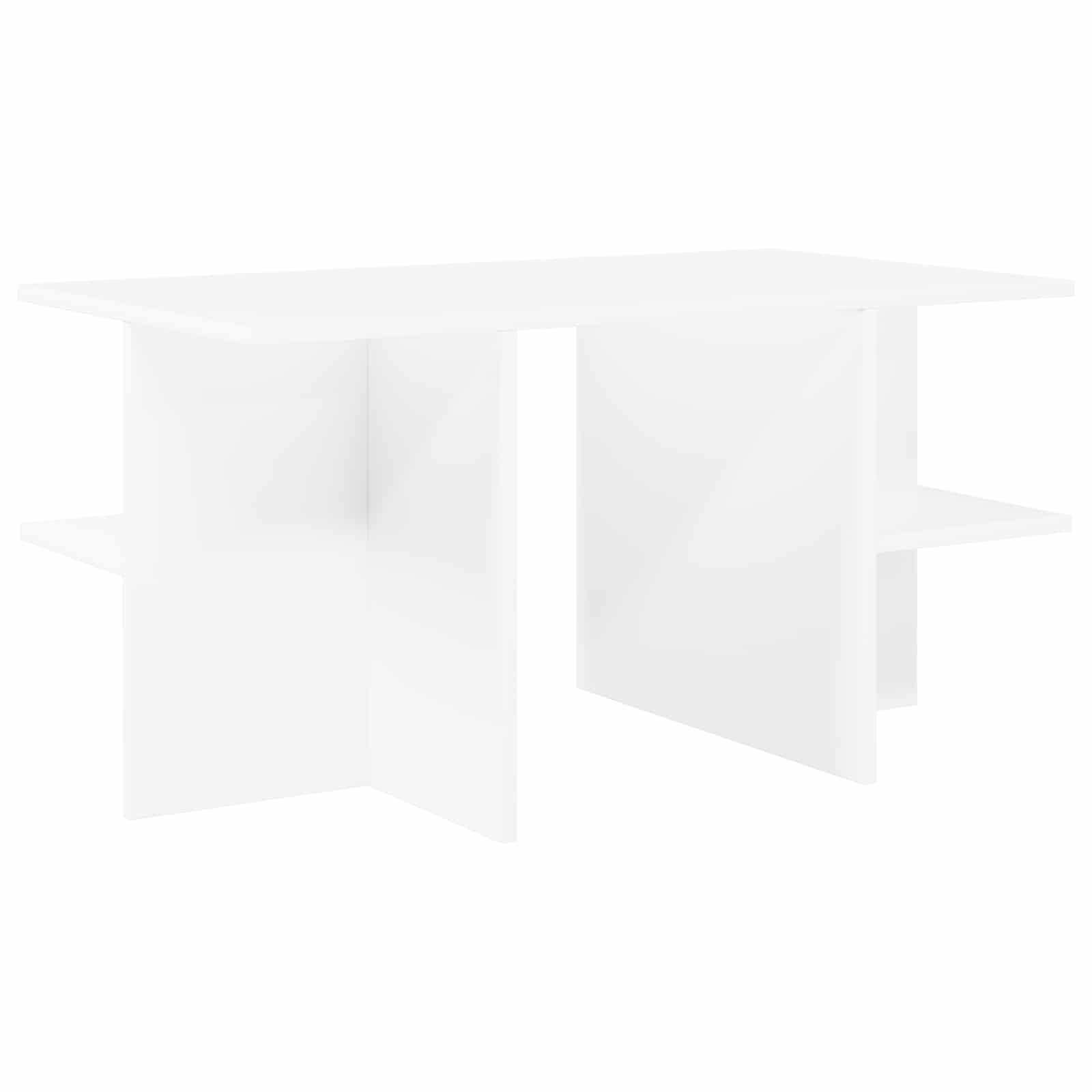vidaXL Coffee Table White 87 x 50 x 45 cm Engineered Wood 2