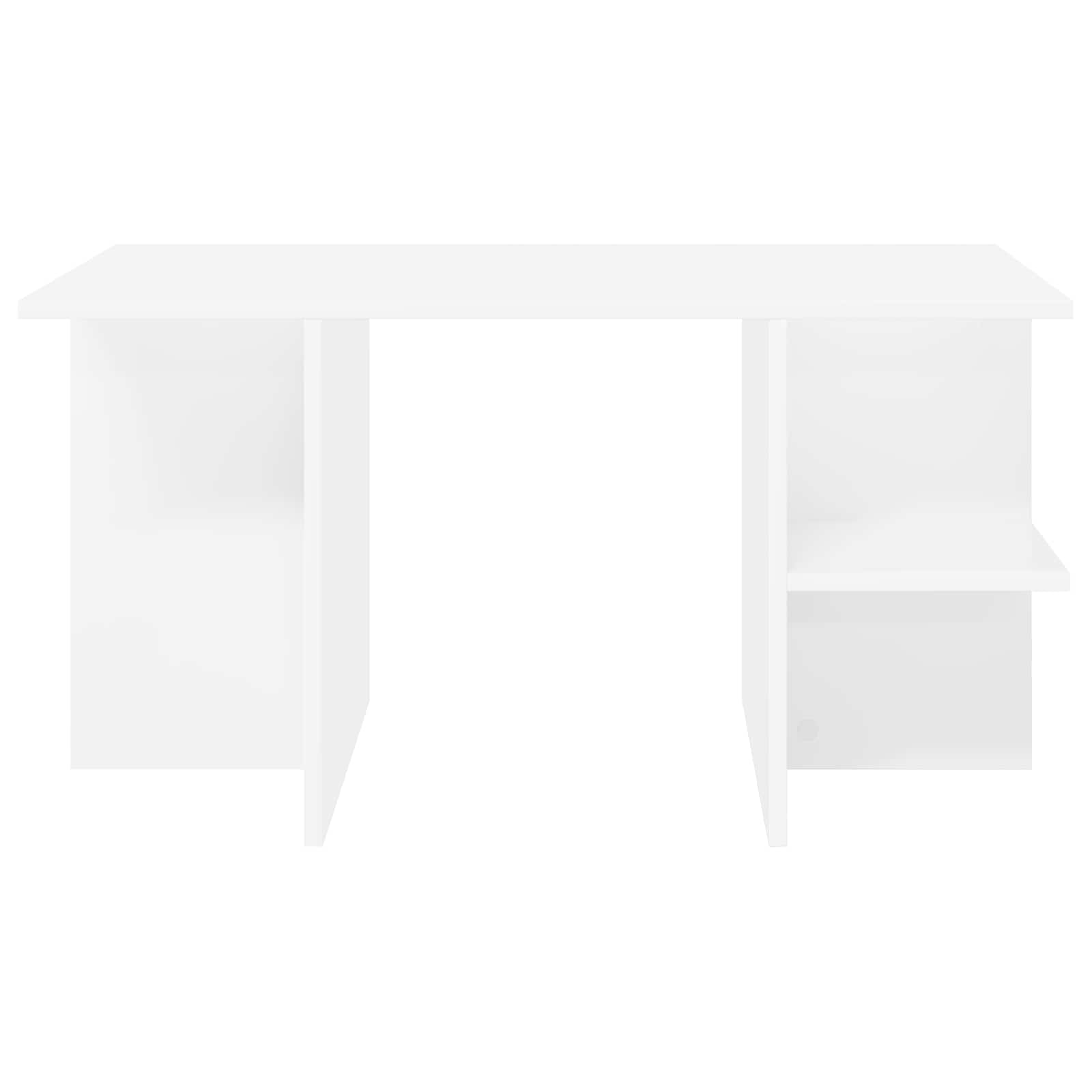 vidaXL Coffee Table White 87 x 50 x 45 cm Engineered Wood 5