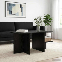 vidaXL Coffee Table Black Oak 87 x 50 x 45 cm Engineered Wood 4