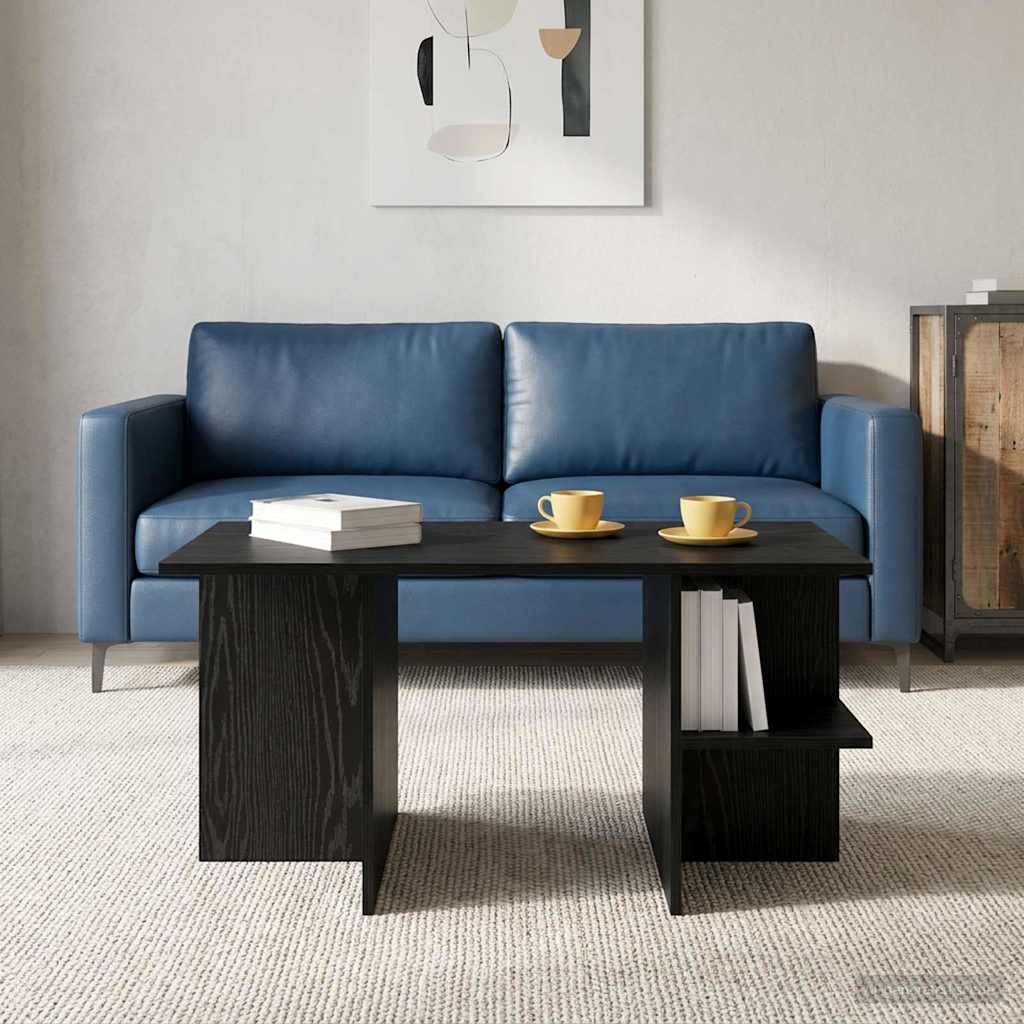 vidaXL Coffee Table Black Oak 87 x 50 x 45 cm Engineered Wood 1