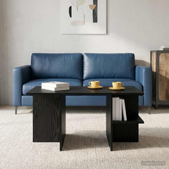vidaXL Coffee Table Black Oak 87 x 50 x 45 cm Engineered Wood 1