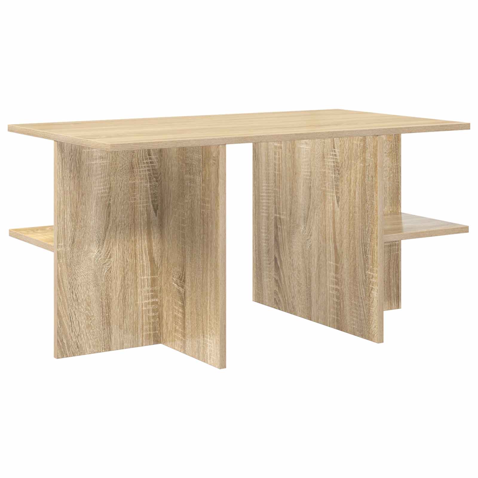 vidaXL Coffee Table Sonoma Oak 87 x 50 x 45 cm Engineered Wood 2