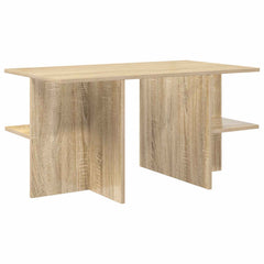 vidaXL Coffee Table Sonoma Oak 87 x 50 x 45 cm Engineered Wood 2