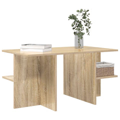 vidaXL Coffee Table Sonoma Oak 87 x 50 x 45 cm Engineered Wood 3