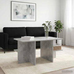 vidaXL Coffee Table Concrete Grey 87 x 50 x 45 cm Engineered Wood 4