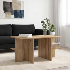 vidaXL Coffee Table Artisan Oak 87 x 50 x 45 cm Engineered Wood 4
